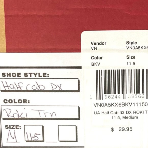 VANS x Rokit Half Cab 33 DX Suede Beige Sneakers Men's Size Mid Shoe VN0A5KX6BKV - Picture 8 of 9